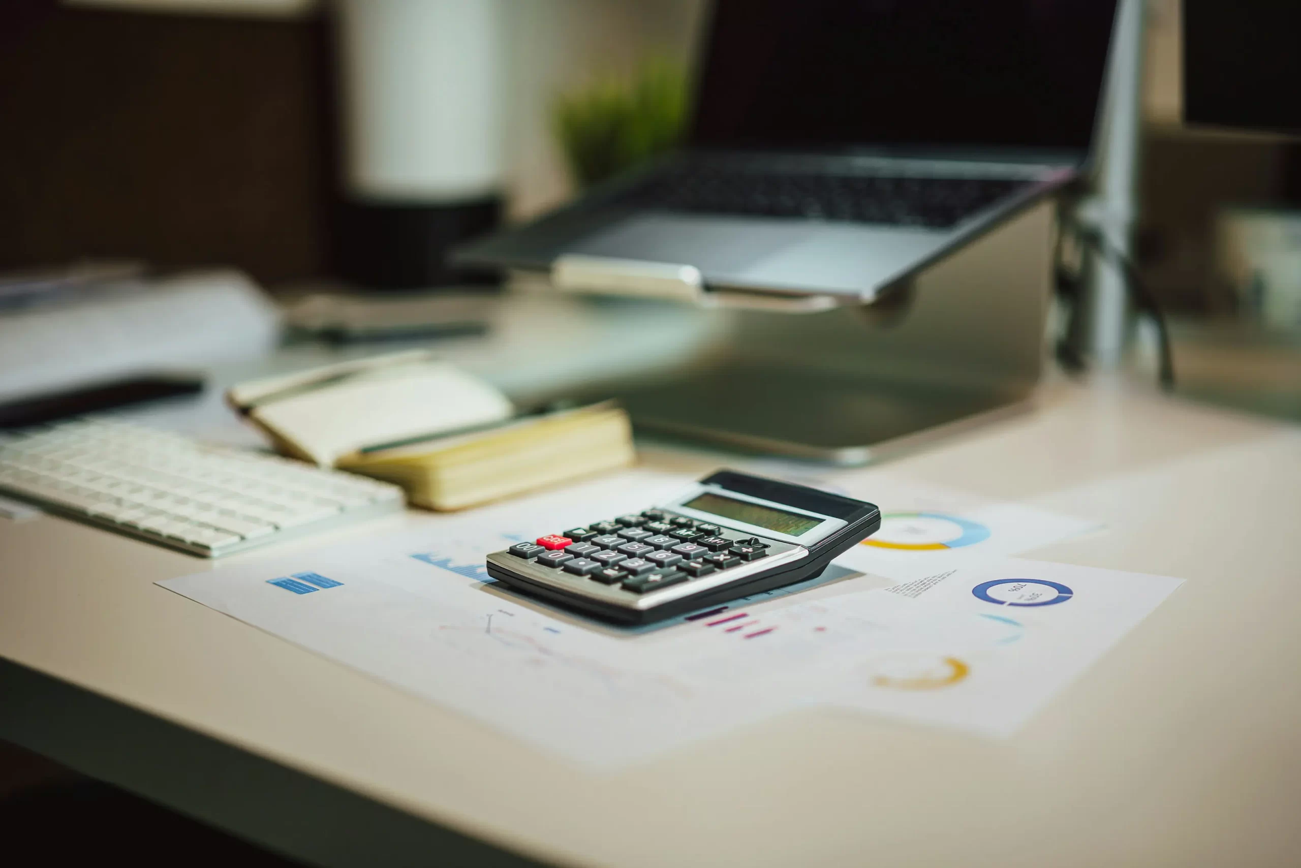 Sole trader reviewing UK tax and accounting records