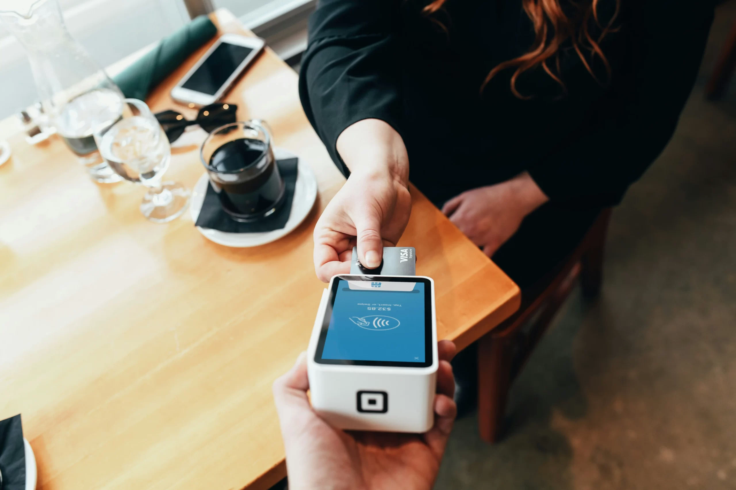 Business owner checking VAT on deposits and advance payments with an accountant